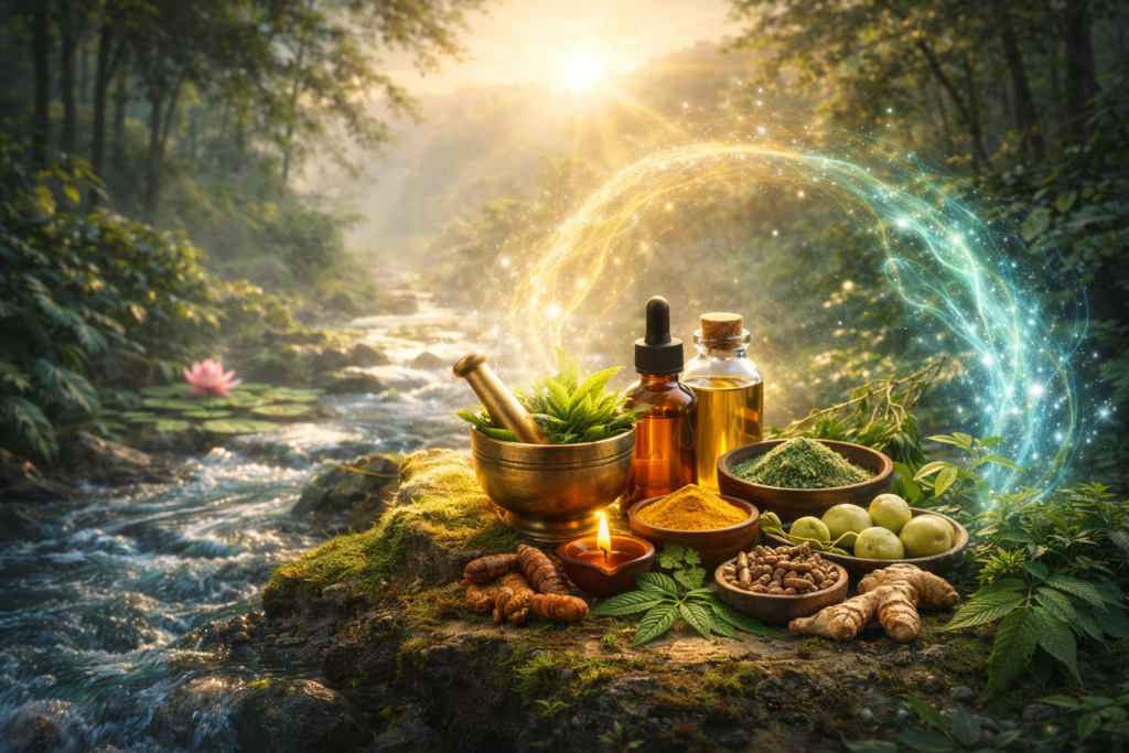 Ayurveda in Everyday Life: A Gentle Path Back to Balance chatgpt image feb 6, 2026, 11 56 55 pm