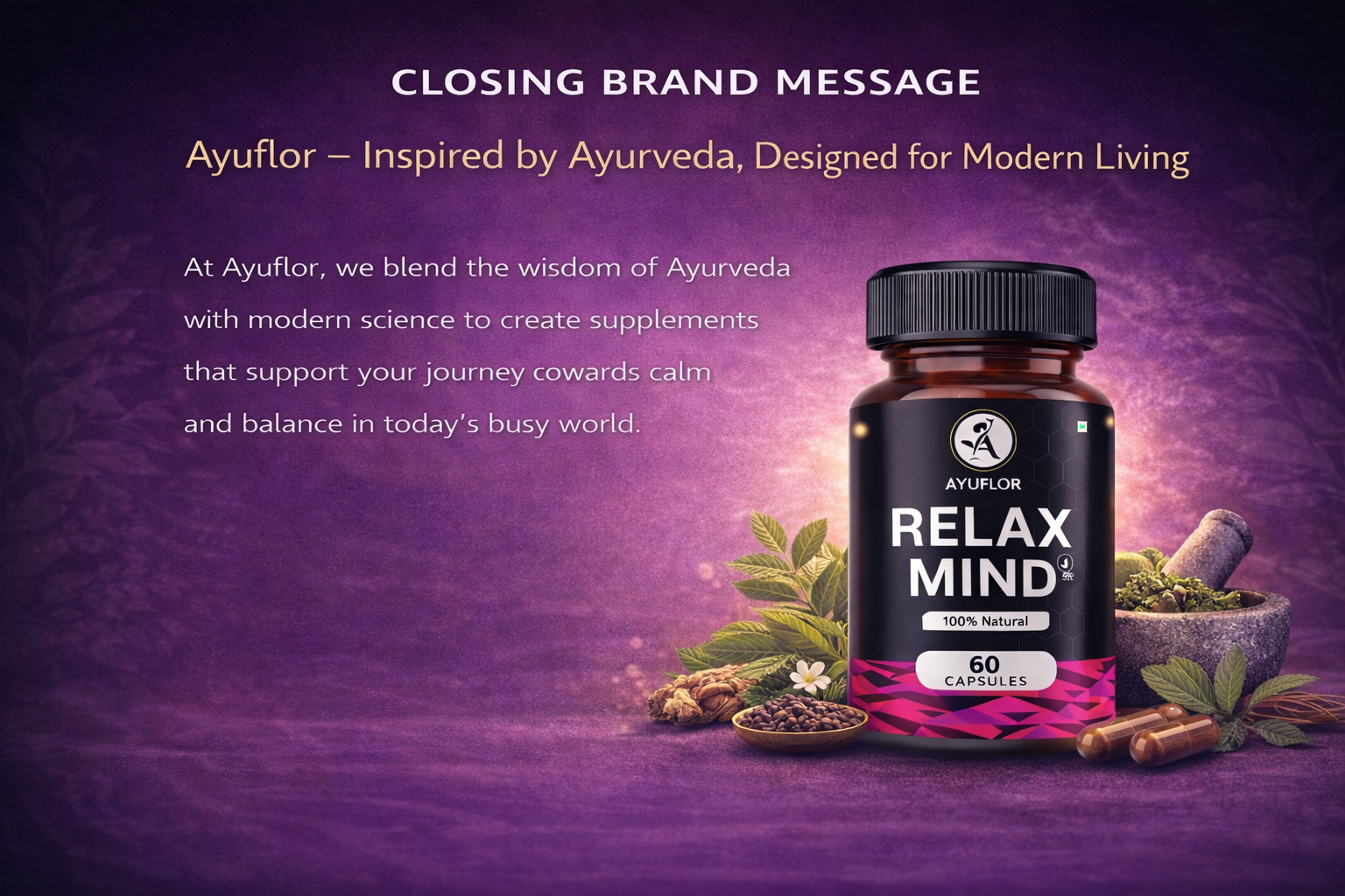 Closing Ayuflor Relax Mind Capsules - Image 4