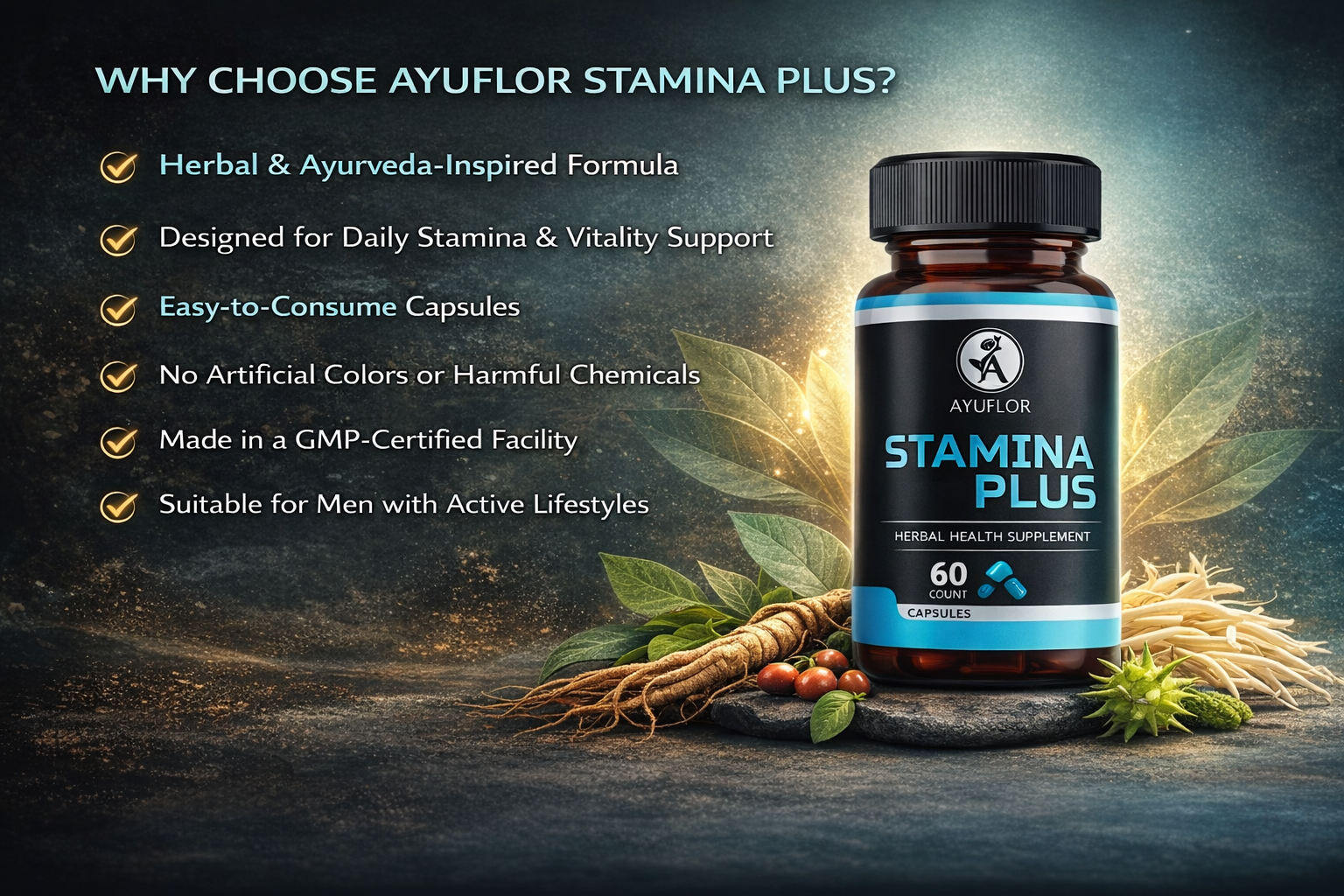 Why Choose Stamina Plus Ayuflor Stamina Plus Capsule - Image 3